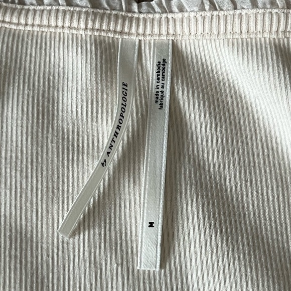 Anthropologie Cream Pleated Top - Picture 7 of 13